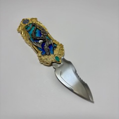 Fantasy Knife - Blue Dragon